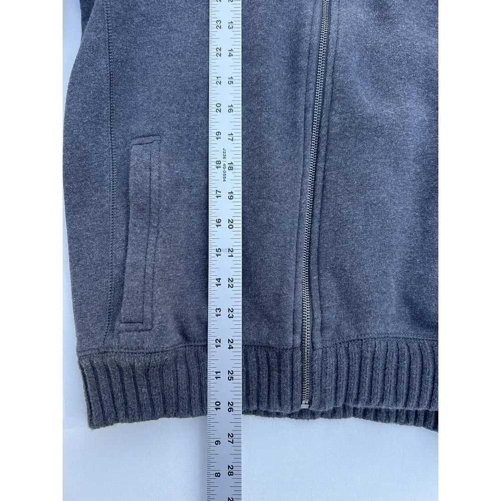 Calvin Klein Zip Up‎ Sweater Size L Large Gray
